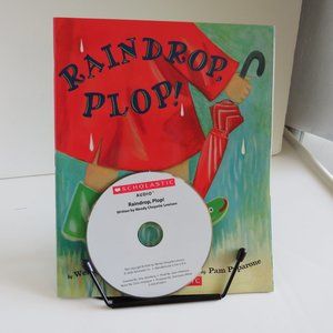 RAINDROP PLOP by Wendy Cheyette Lewison BOOK & CD AUDIO paperback